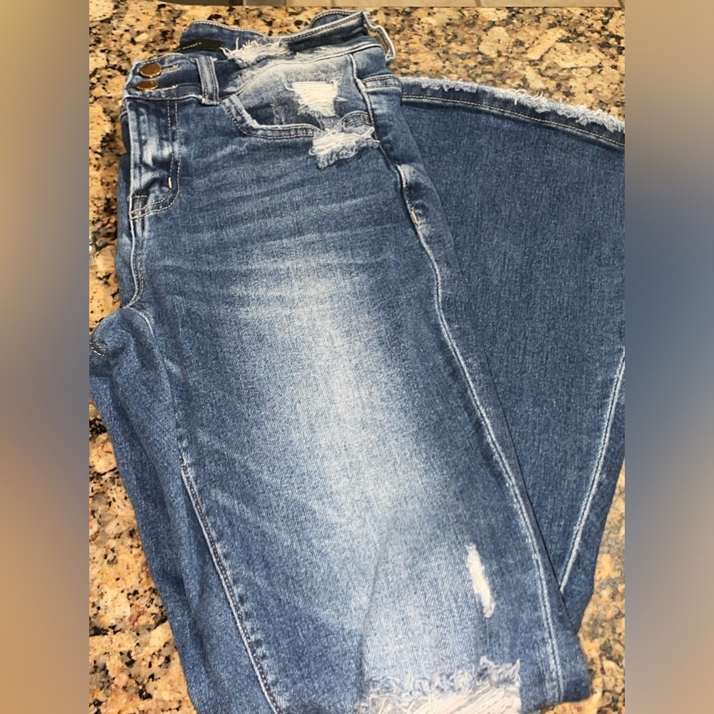 Buckle Flying Monkey Bell Bottoms Jeans size 27